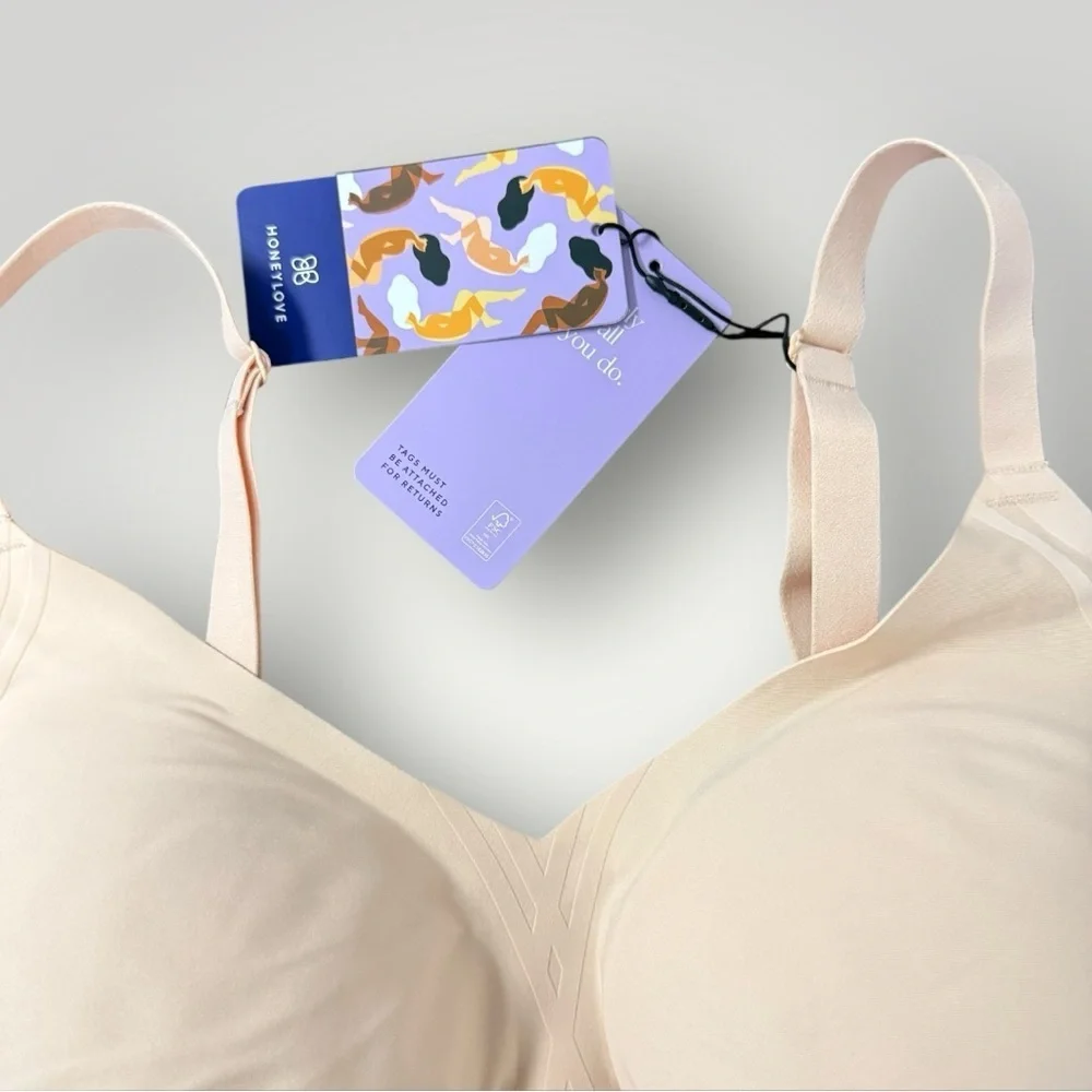 HONEYLOVE Silhouette‎ Bra Sz 3X in Blush